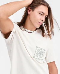 Sun + Stone Men's Pocket Medallion Embroidered T-Shirt, Macy's Exclusive