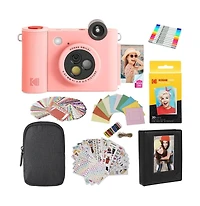 Kodak Smile+ 2-in-1 Instant Print Camera Gift Bundle w/ Case, Zink 20pk and Accessories