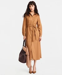 Emme Marella Women's Emmdischi Long-Sleeve Midi Collared Dress