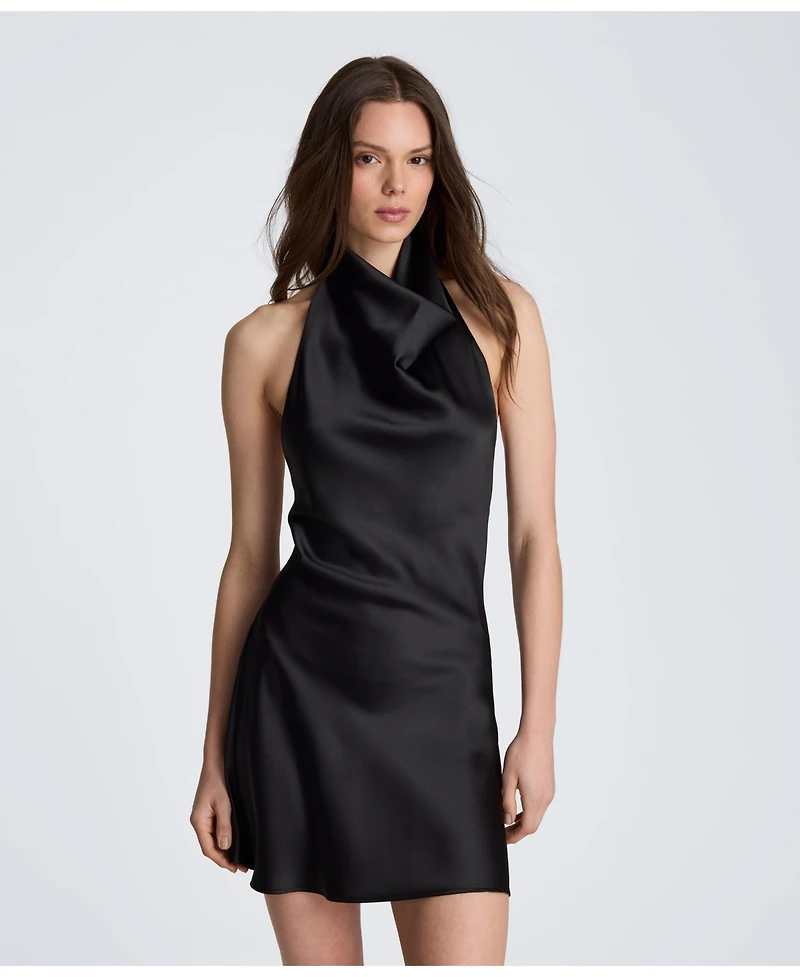 Kenneth Cole Women's Halter Neck Open Back Mini Dress