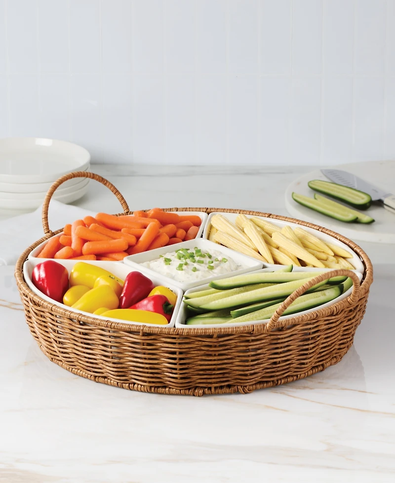 Oneida Willow & White 6-Piece Serving Set