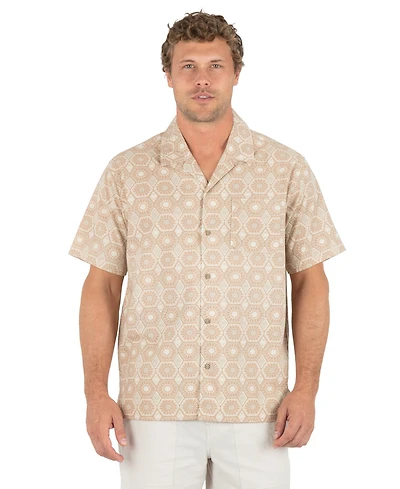 Hurley Men's Camp Collar Short-Sleeves Shirt