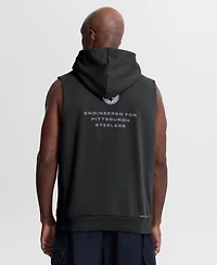 Nike Men's Black Pittsburgh Steelers Sideline Standard Issue Dri-fit Sleeveless Hoodie