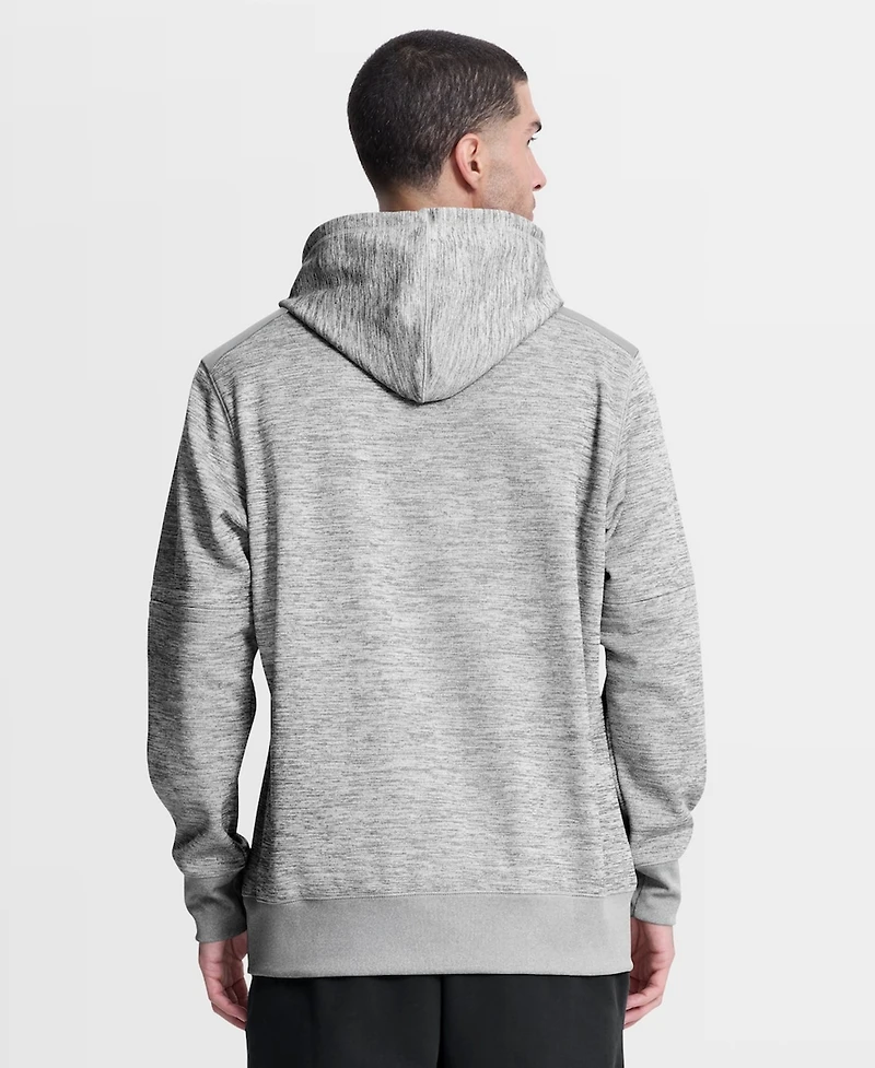 Nike Men's Heather Charcoal Los Angeles Dodgers Authentic Collection Therma-fit Hoodie