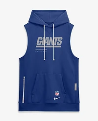 Nike Men's Royal New York Giants Sideline Standard Issue Dri-fit Sleeveless Hoodie