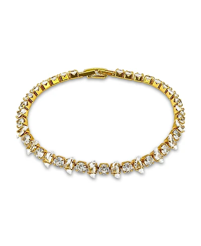 Macy's 14k Gold-Plated Cubic Zirconia Link Bracelet