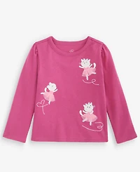 First Impressions Baby Girls' 3M-24M Mix & Match Long-Sleeve Ballerina Cat T-Shirt, Macy's Exclusive