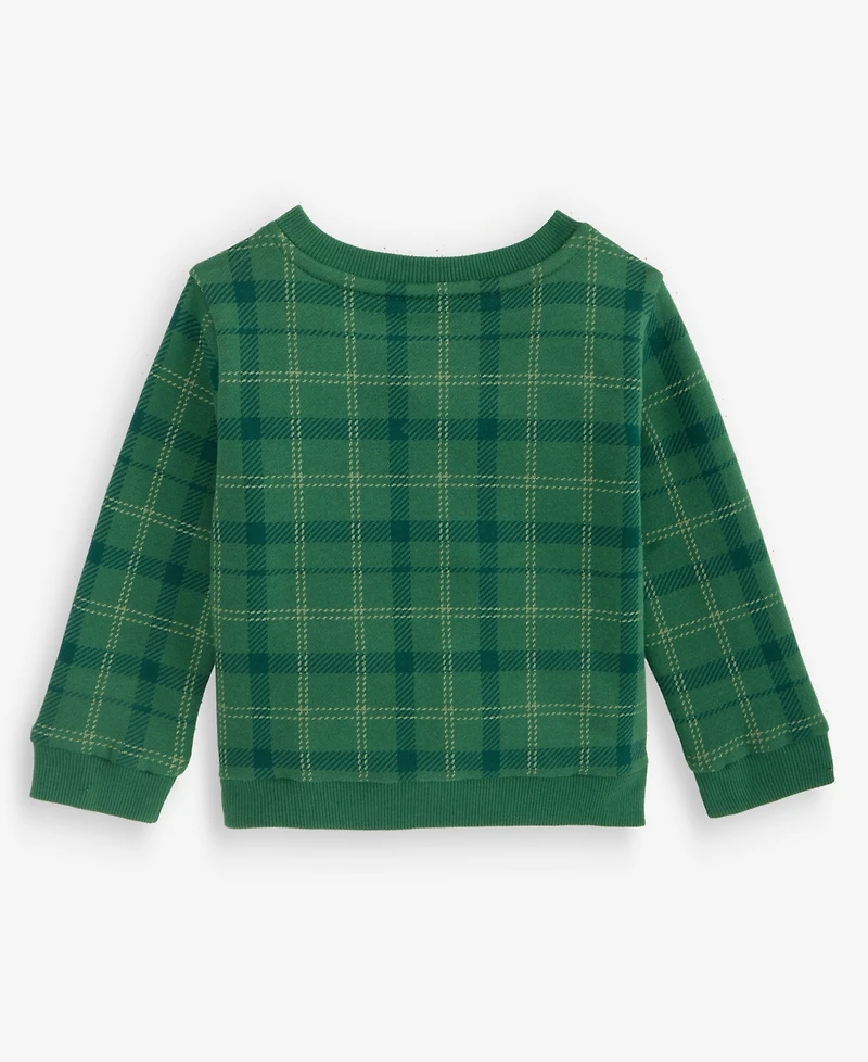 First Impressions Baby Boys' 3M-24M Mix & Match Plaid Sweatshirt, Macy's Exclusive