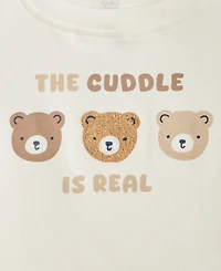 First Impressions Baby Boys' 3M-24M Mix & Match Short-Sleeve The Cuddle Is Real Bear T-Shirt, Macy's Exclusive