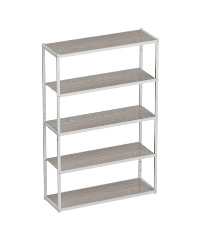 5-Shelf Heavy-Duty Adjustable Garage Storage Shelving, White (47.2 in. W x 71.1 in. H x 15.7 in. D