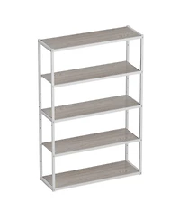 5-Shelf Heavy-Duty Adjustable Garage Storage Shelving, White (47.2 in. W x 71.1 in. H x 15.7 in. D