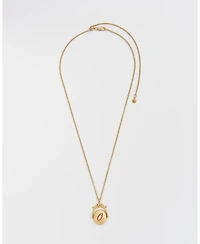 Fable England O Initial Orchid Gold Spinner Chain Necklace