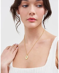 Fable England Forget Me Not Pearl Cameo Necklace