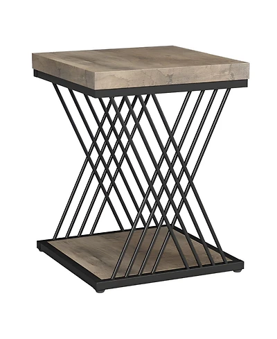 Slickblue Modern 2 Tier Side Table for Bedside Sofa and Small Spaces