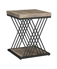 Slickblue Modern 2 Tier Side Table for Bedside Sofa and Small Spaces
