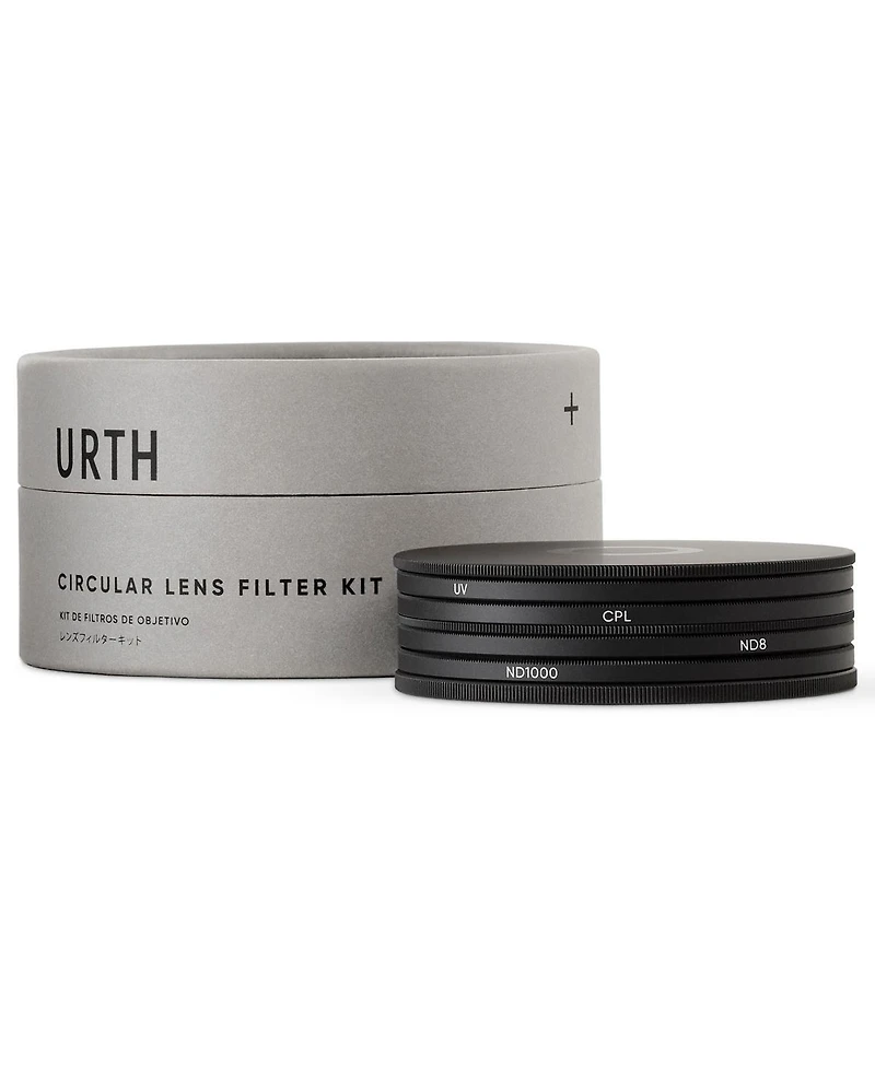 Urth 58mm Essentials Filters Kit Plus+ with Uv, Cpl, ND8 and ND1000 Filters