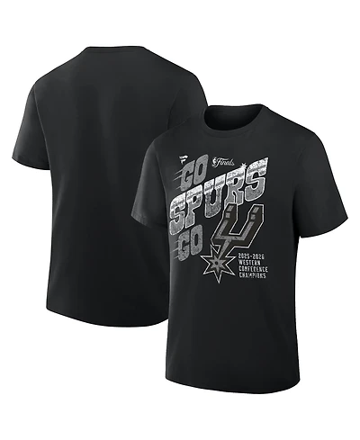 Fanatics Men's Black San Antonio Spurs 2026 Western Conference Champions Hometown T-Shirt