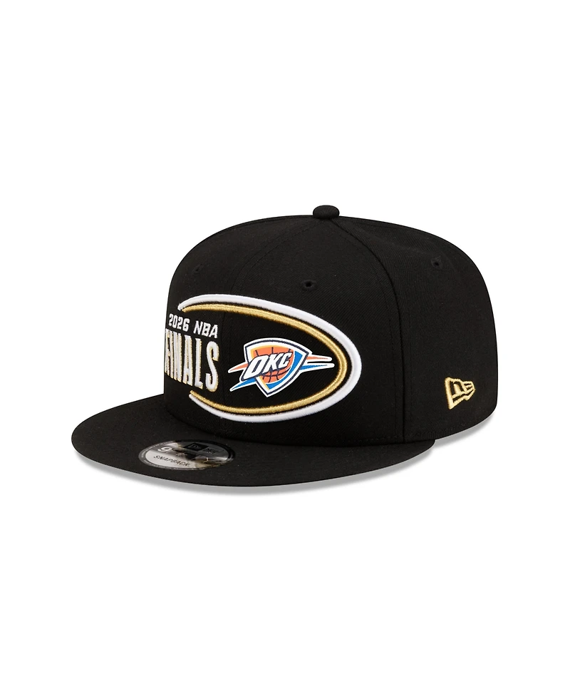 New Era Men's Black Oklahoma City Thunder 2026 Western Conference Champions Locker Room 9FIFTY Snapback Hat