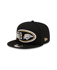 New Era Men's Black Oklahoma City Thunder 2026 Western Conference Champions Locker Room 9FIFTY Snapback Hat