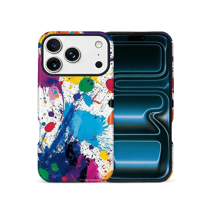 Gonez Case for iPhone 17 Pro Max, 2-in-1 Dual-Layer Shockproof Protection, Street Art Style Glossy