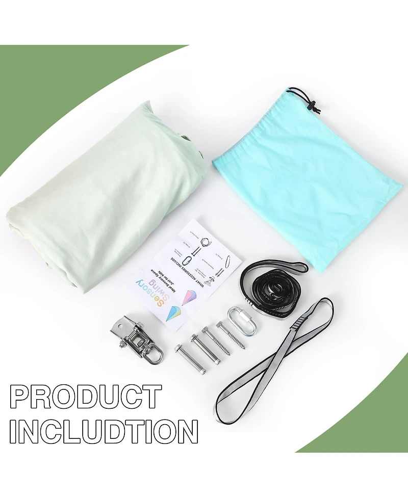 GarveeLife Dual-Layer Sensory Therapy Hammock Swing for Autism and Sensory Needs