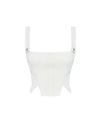Jendue Women's Catalina Denim Crop Top - Stylish and Versatile