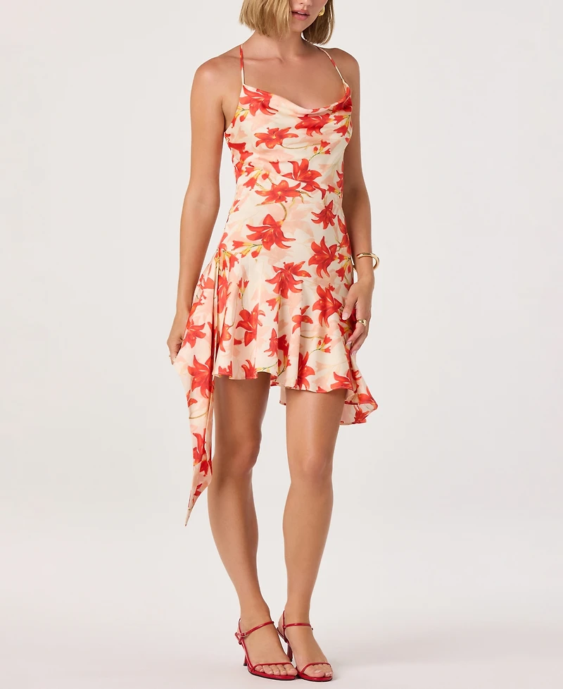 Astr the Label Women's Cowl Neck Dress