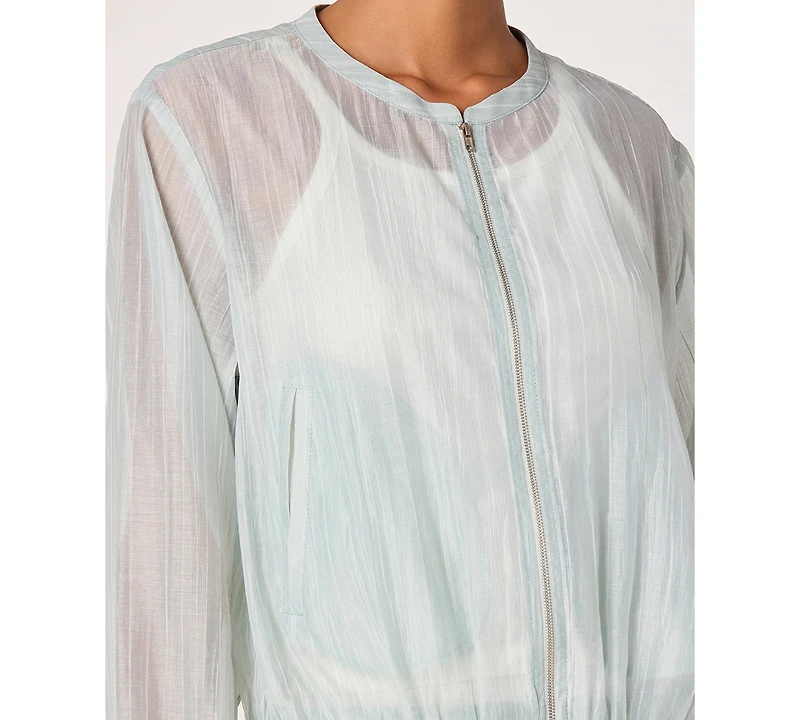 Astr the Label Women's Aeva Round Neck Bomber Jacket