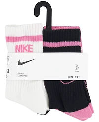 Nike Little Kids 6-Pack Retro Crew Socks