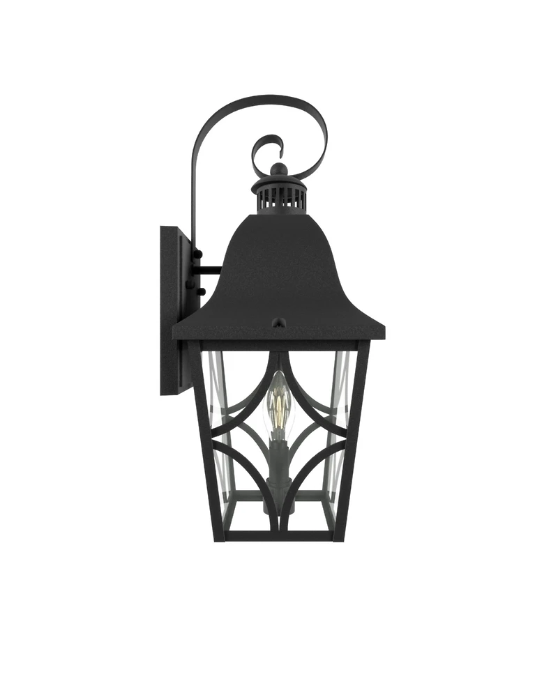 Midola Outdoor Wall Light Fixtures, Waterproof Exterior Wall Sconce Porch Lights, Matte Wall Lantern with Clear Glass, Outside Wall Mount Lighting