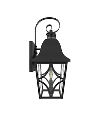 Midola Outdoor Wall Light Fixtures, Waterproof Exterior Wall Sconce Porch Lights, Matte Wall Lantern with Clear Glass, Outside Wall Mount Lighting