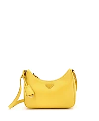 Pre-Owned Prada Mini Re-Edition Hobo Saffiano Leather