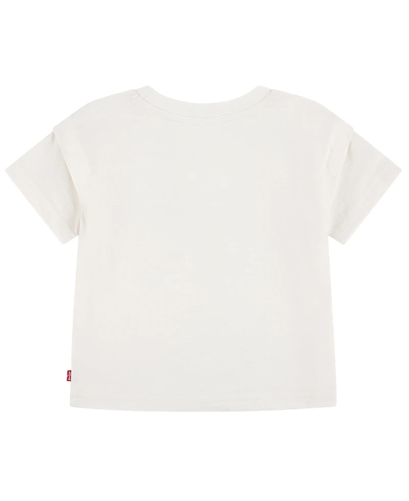 Levi's Toddler Girls' 2T-4T Fruit Sticker Short-Sleeve T-Shirt