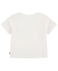 Levi's Toddler Girls' 2T-4T Fruit Sticker Short-Sleeve T-Shirt