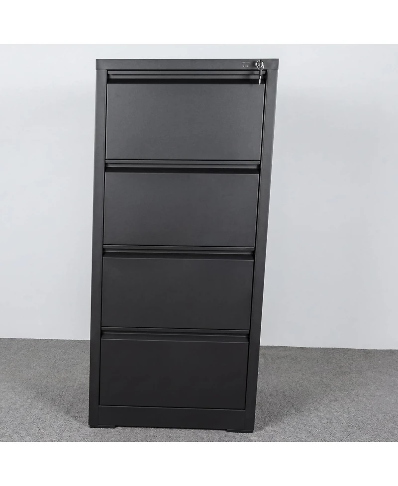 gaomon 4-Drawer File Cabinet with Lock – Metal File Storage Cabinet for Home Offices, Adjustable Hanging Folders