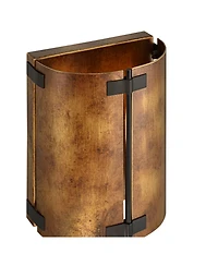 Possini Euro Design Possini Euro Julian 8 1/4" High Rustic Bronze Metal Wall Sconce
