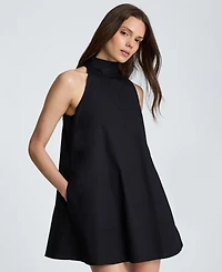 Kenneth Cole Women's Self-Tie Back Halter Neck Mini Dress