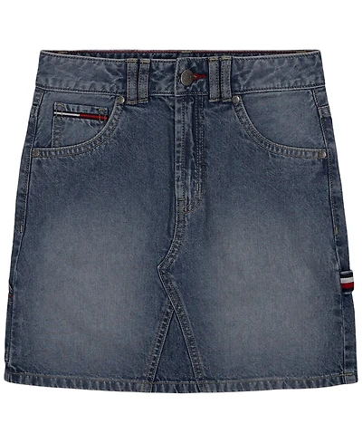 Tommy Hilfiger Girls' 7-16 Denim Carpenter Skirt