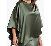 Xscape Plus Crewneck Satin Overlay Ball Gown