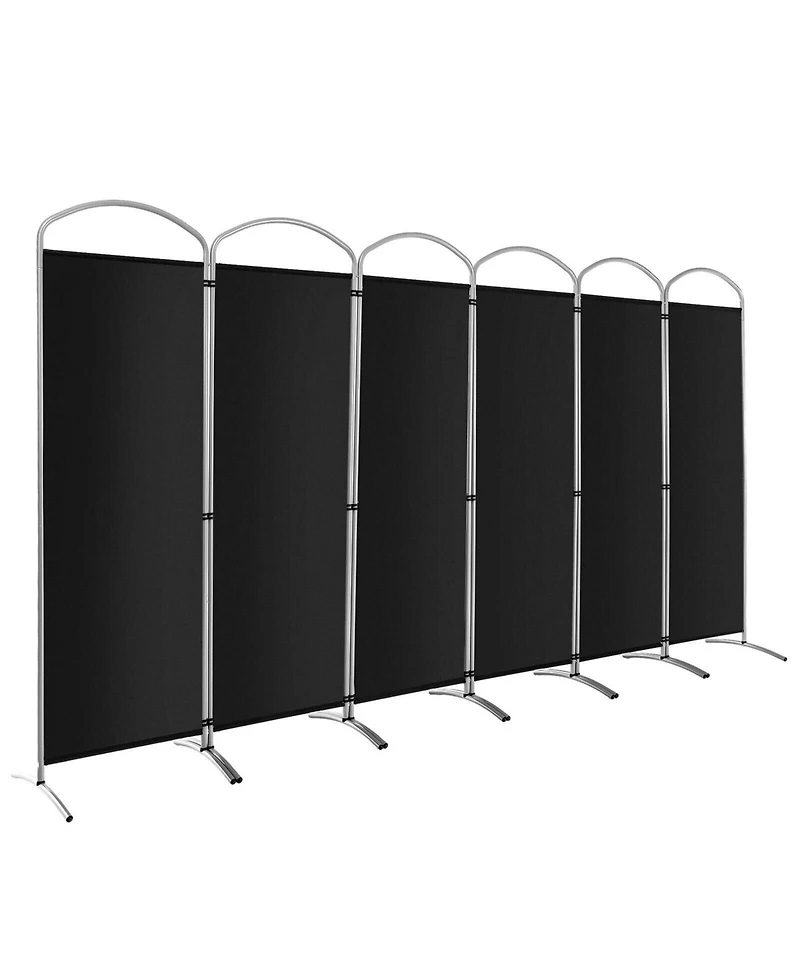 sumyeg 6-Foot 6-Panel Freestanding Folding Privacy Screen Room Divider for Indoor Use