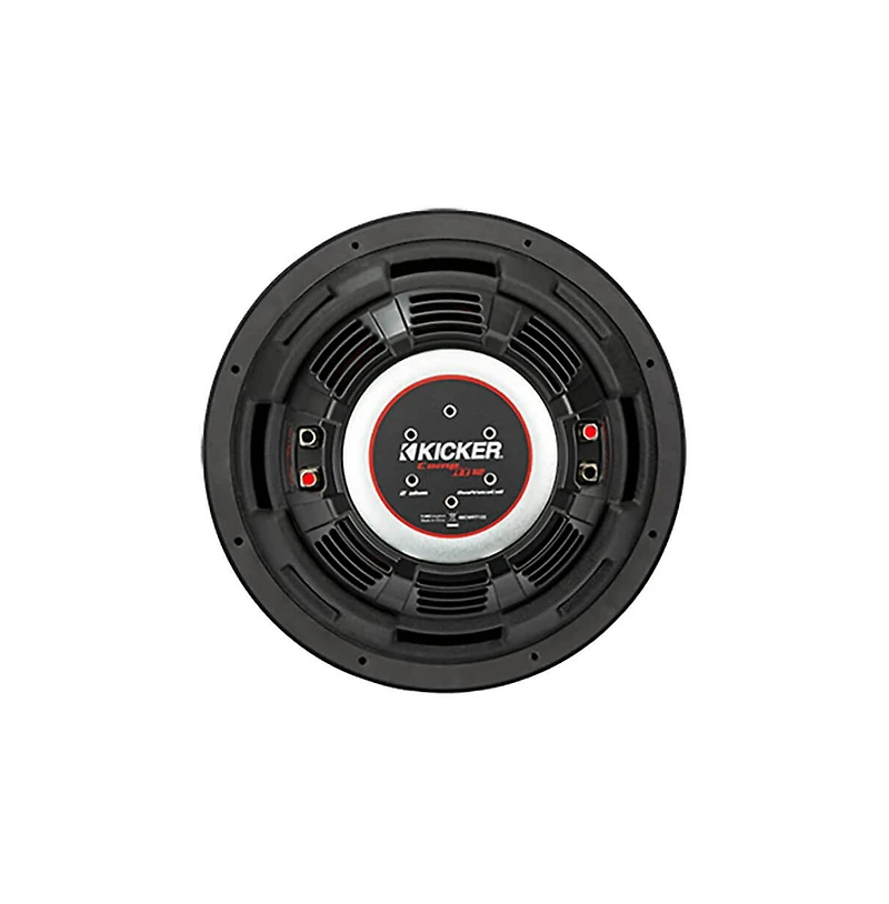 Kicker 12" CompRT 4-Ohm Subwoofer Slim Design High-Performance Bass - 48CWRT124