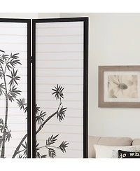 sumyeg 3-Panel Oriental Shoji Screen Room Divider Folding Privacy Screen for Indoor Room Separation and Decoration