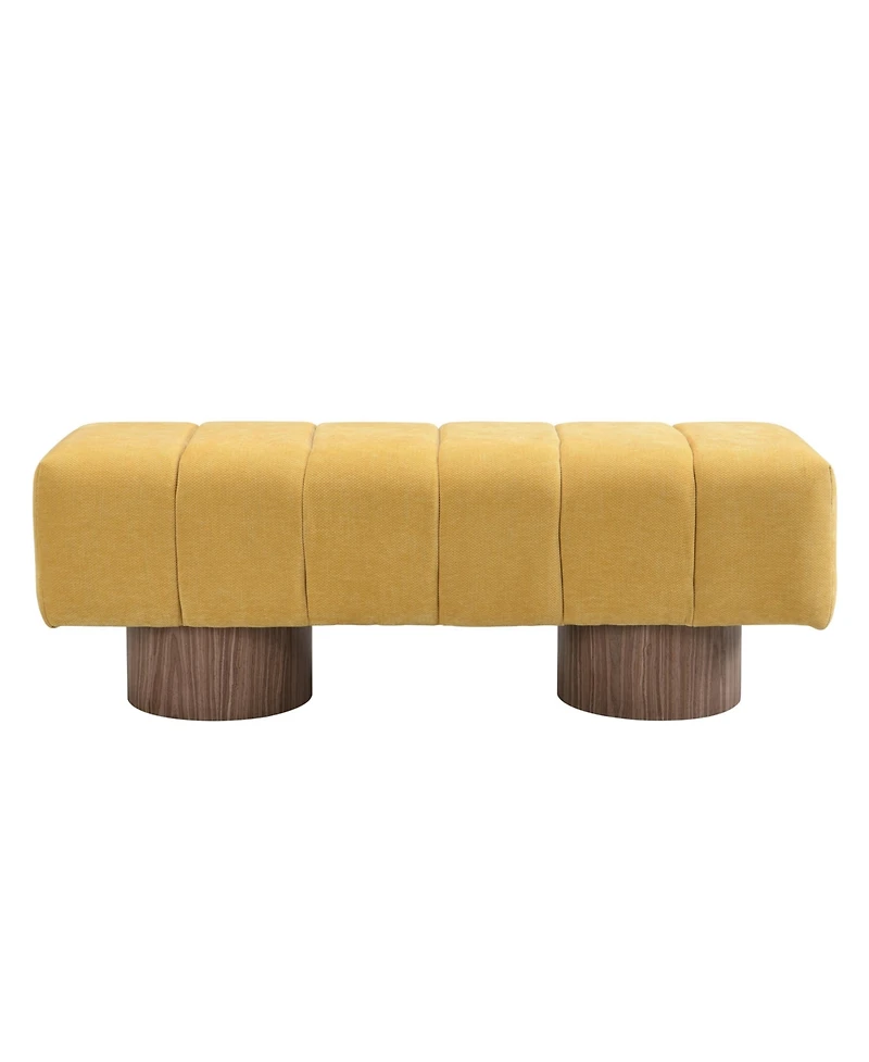 Flynama Chenille No-Assembly Dining Bench