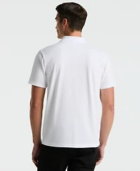 Perry Ellis Men's Short-Sleeve Seersucker Open Polo Shirt