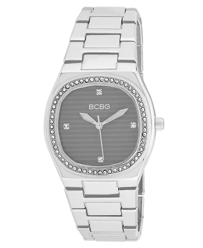 Bcbg Women's Quartz Round Silver Stainless Steel Watch 33mm