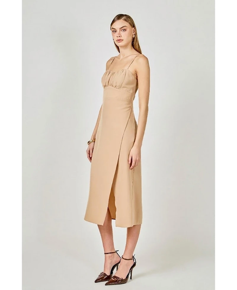 Women's Corset Bust Maxi Dress