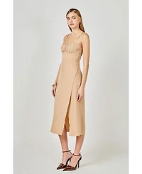 Women's Corset Bust Maxi Dress