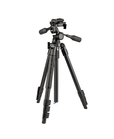 Slik Pro Al-324 4-Section Aluminum Tripod with Sh-747 3-Way Pan Head