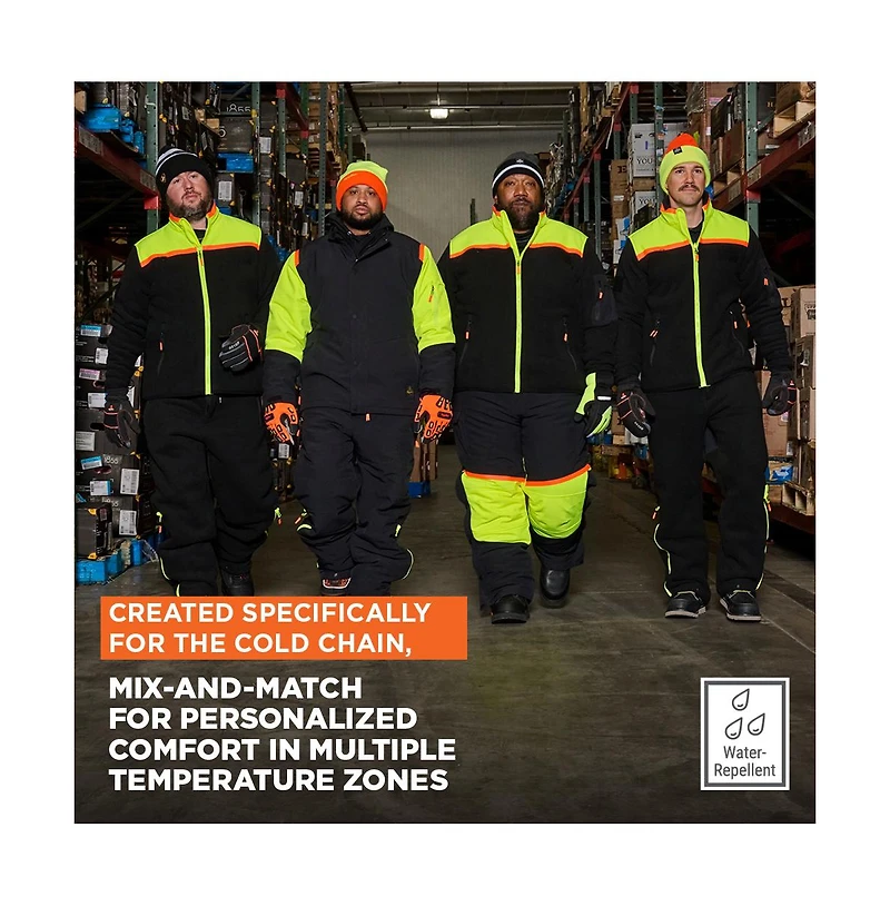 RefrigiWear Men's FrostFlex Insulated Jacket - 0°F Cold Protection, Flexible and Water-Repellent Workwear