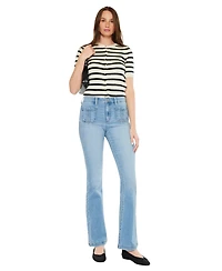 KanCan Women's Usa Juniors' Lux High Rise Bootcut Jeans